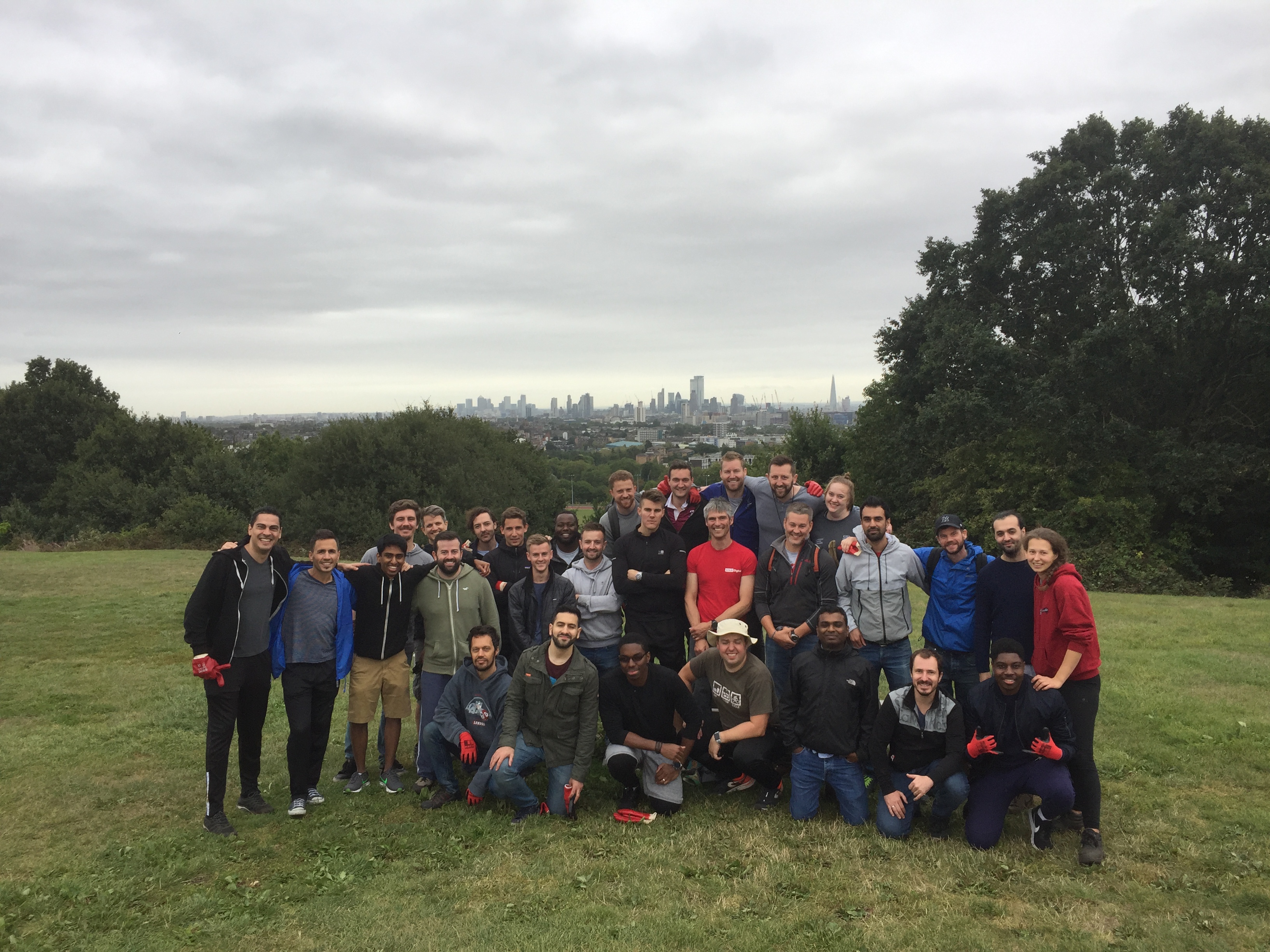 Corporate group at Parliament Hill