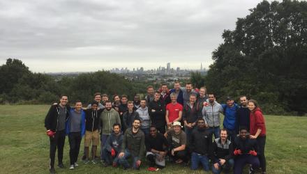 Corporate group at Parliament Hill